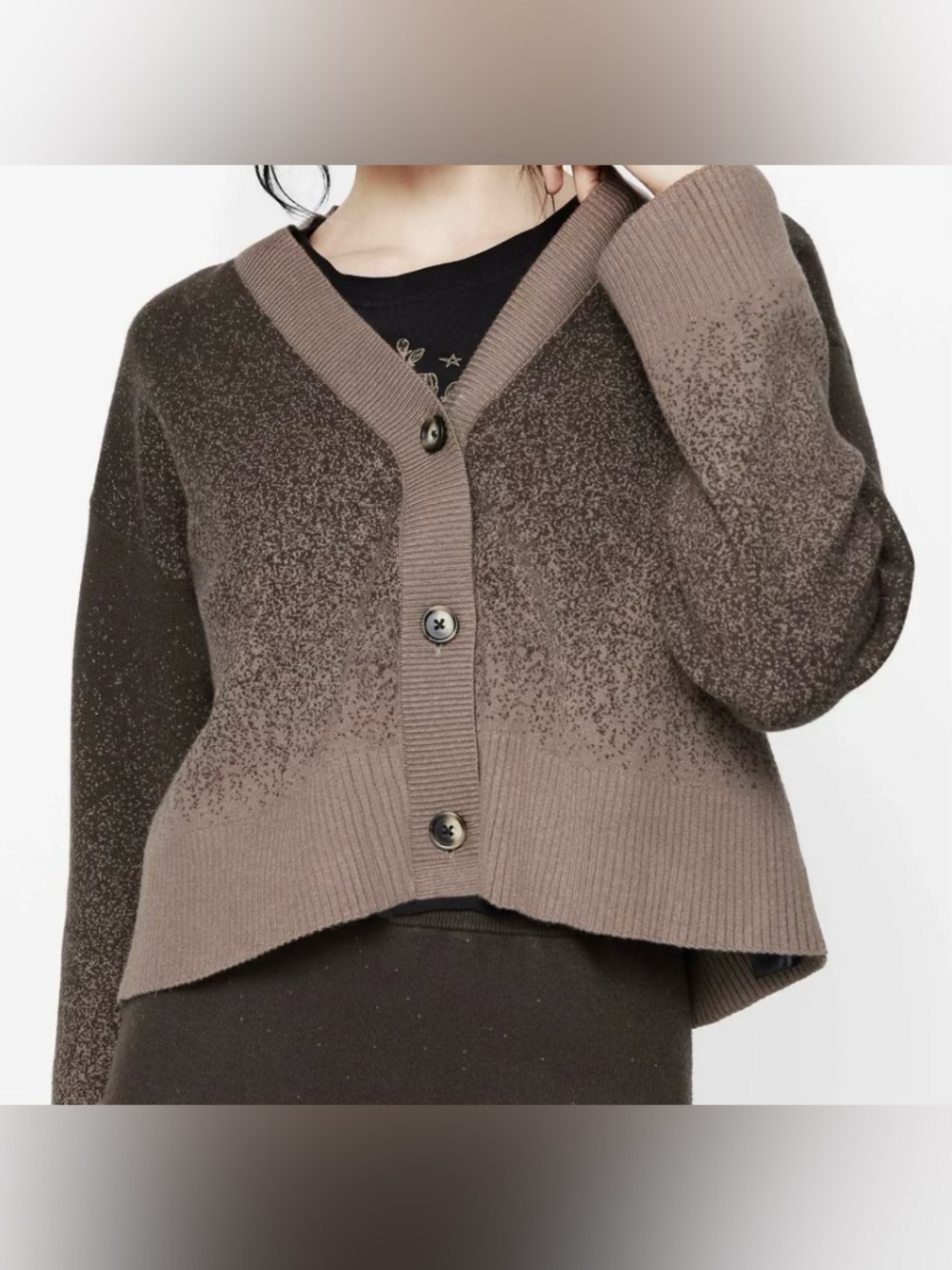 Disturbia Ombré Knit Cardigan Women’s Size Small